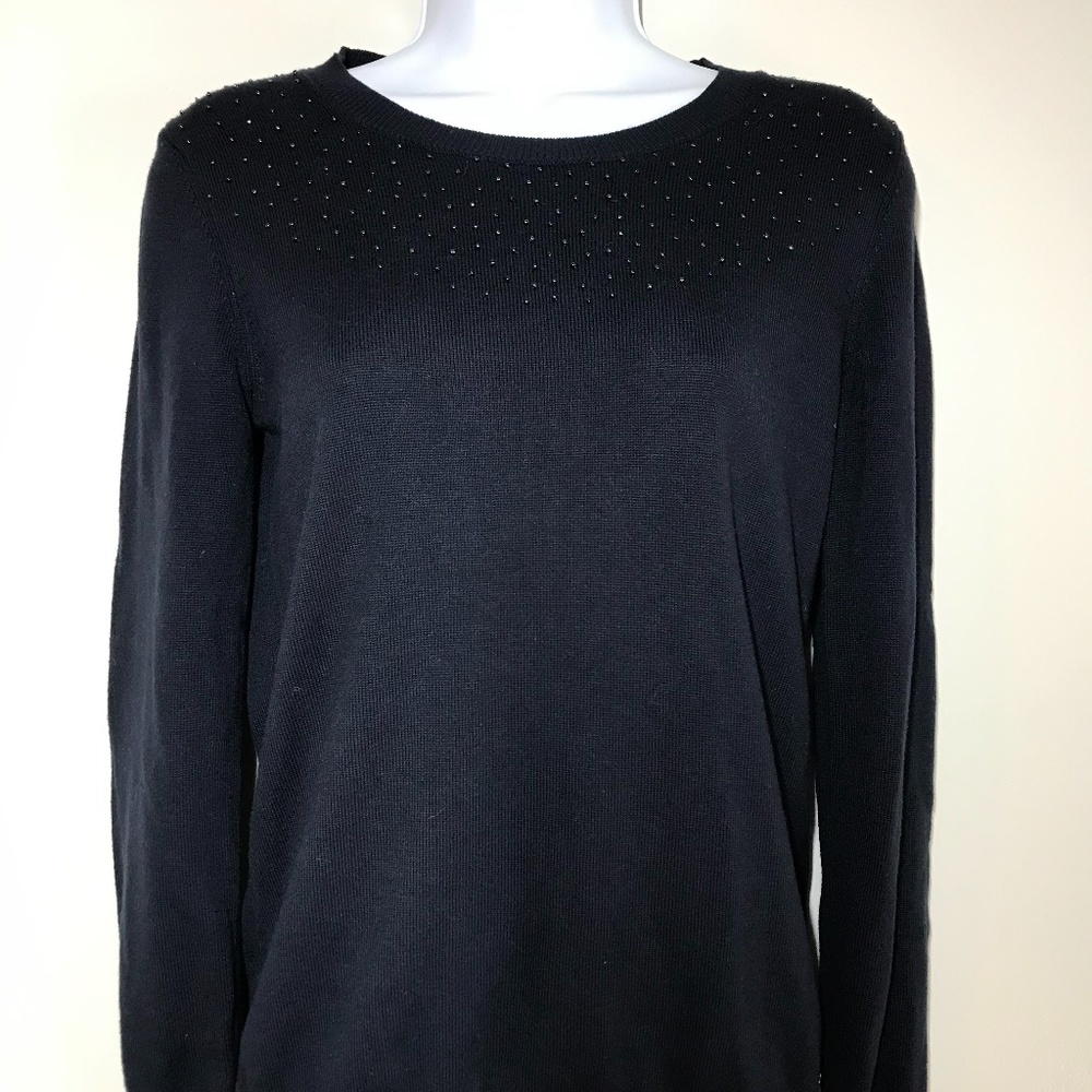 Tommy Hilfiger navy blue sweater with beading